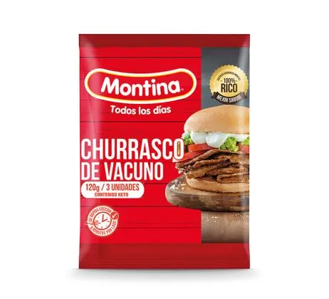 ID 4280406 - CHURRASCO VACUNO CONGELADO SACHET 120 G UNIDAD