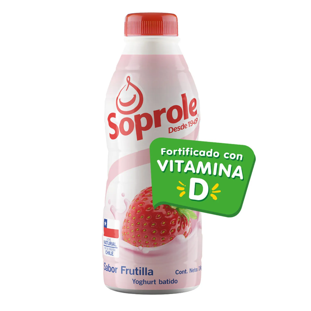 ID 4284267 - YOGURT BATIDO FRUTILLA SOPROLE BOTELLA 1 L UNIDAD
