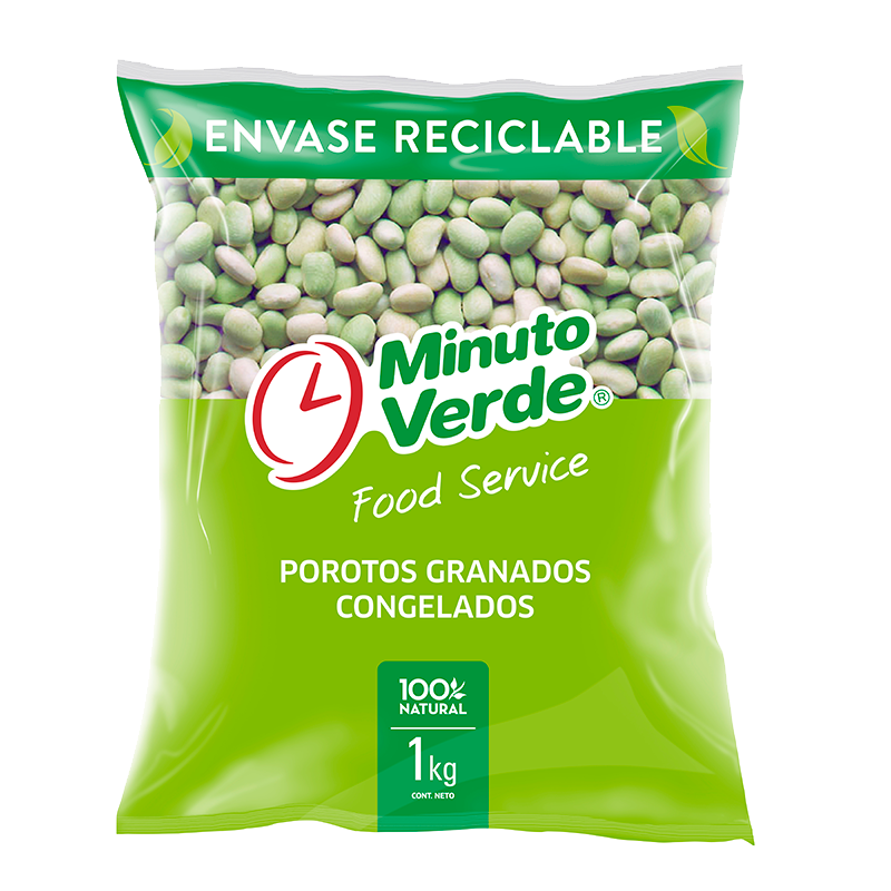 ID 4282669 - POROTO CONGELADO MINUTO VERDE GRANADO BOLSA 1 K UNIDAD