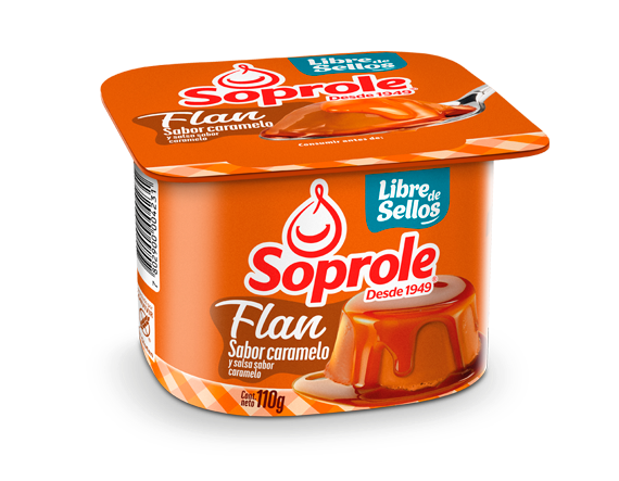 ID 4287990 - POSTRE REFRIGERADO FLAN CARAMELO SOPROLE POTE 120 G UNIDAD