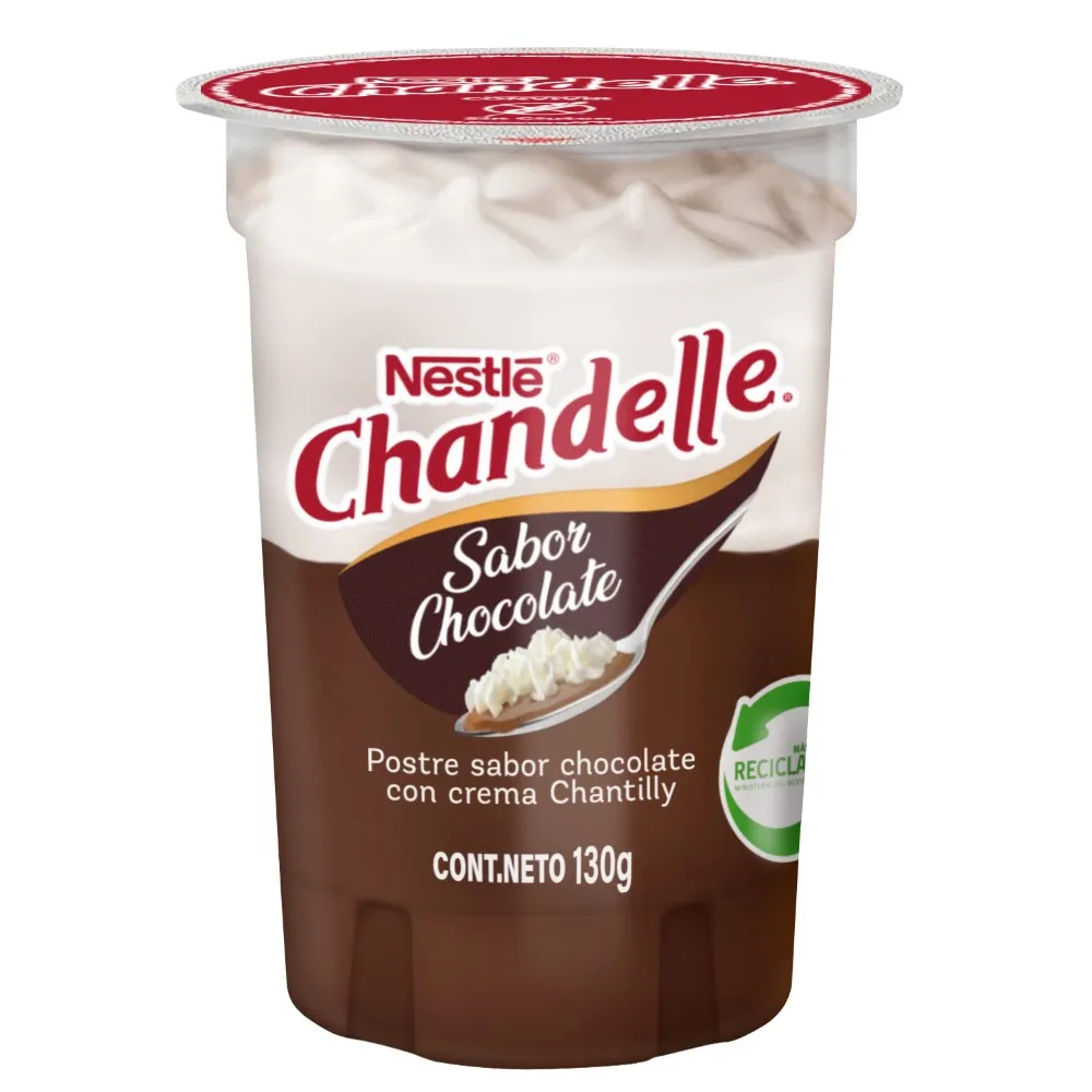 ID 4288636 - POSTRE REFRIGERADO CHOCOLATE CHANDELLE POTE 130 G UNIDAD