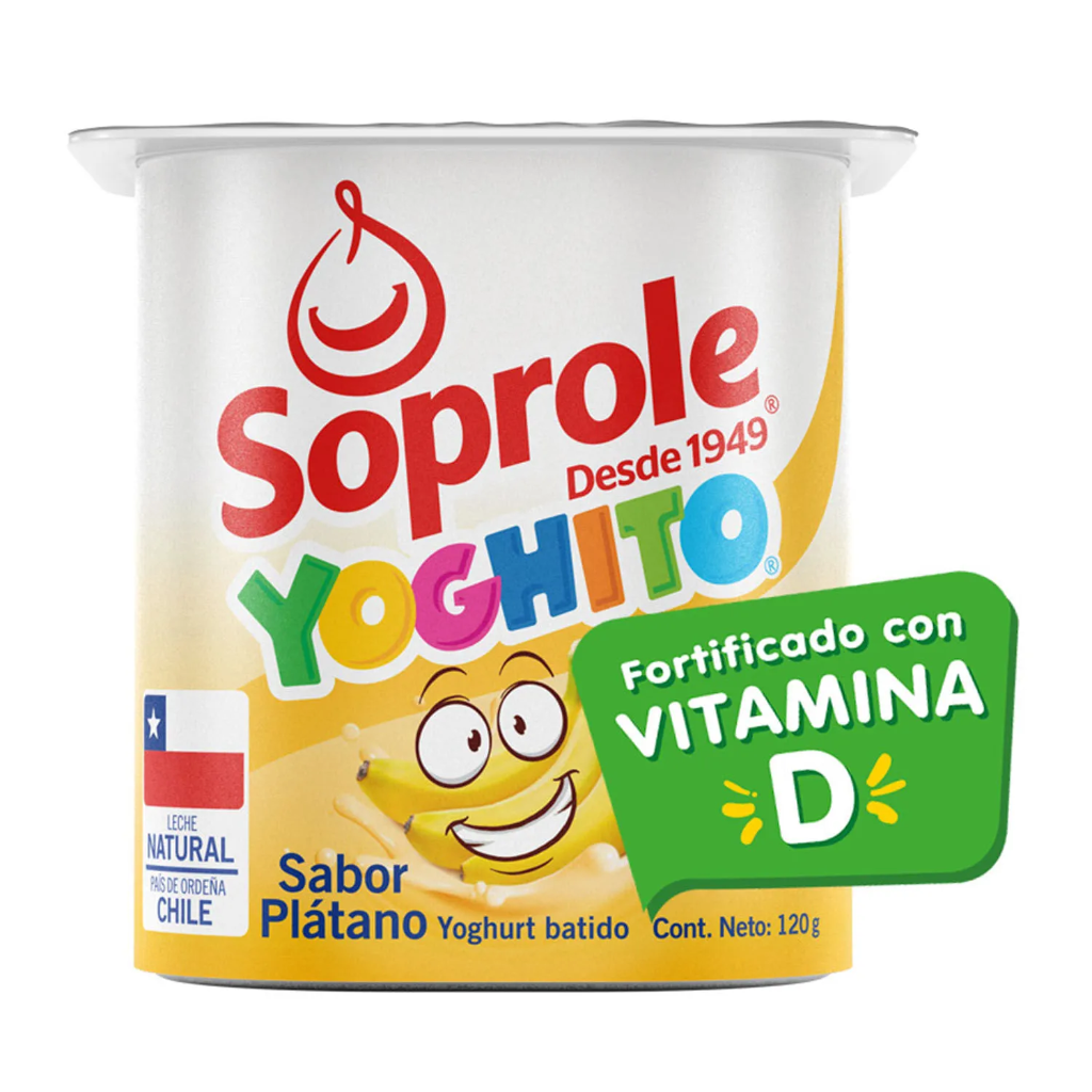 ID 4286256 - YOGURT BATIDO SOPROLE PLATANO POTE 120 G UNIDAD