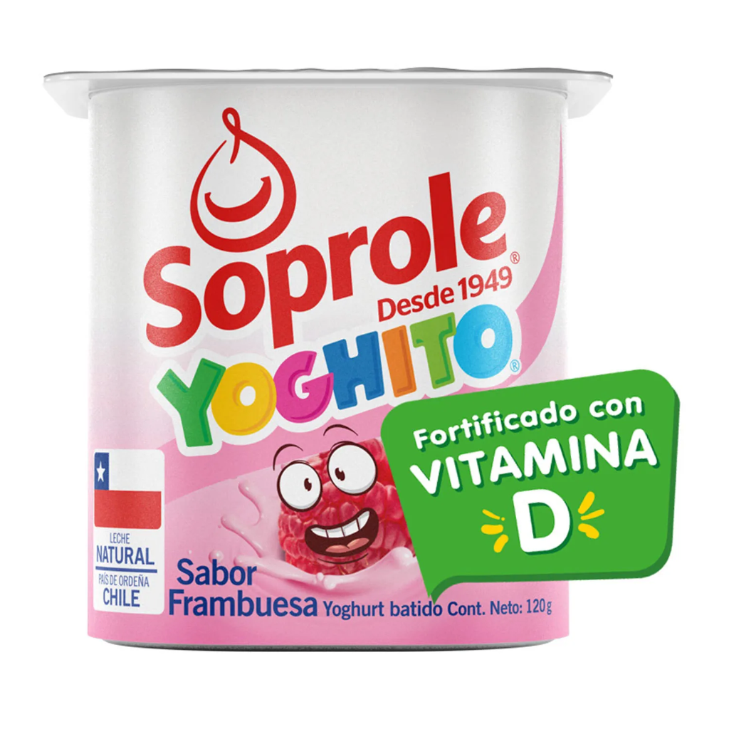 ID 4283196 - YOGURT BATIDO SOPROLE FRAMBUESA SOPROLE POTE 120 G UNIDAD