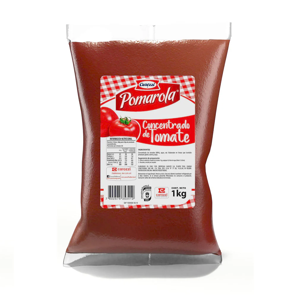 ID 4227436 - SALSA DE TOMATE CAROZZI CONCENTRADO BOLSA 1 K UNIDAD