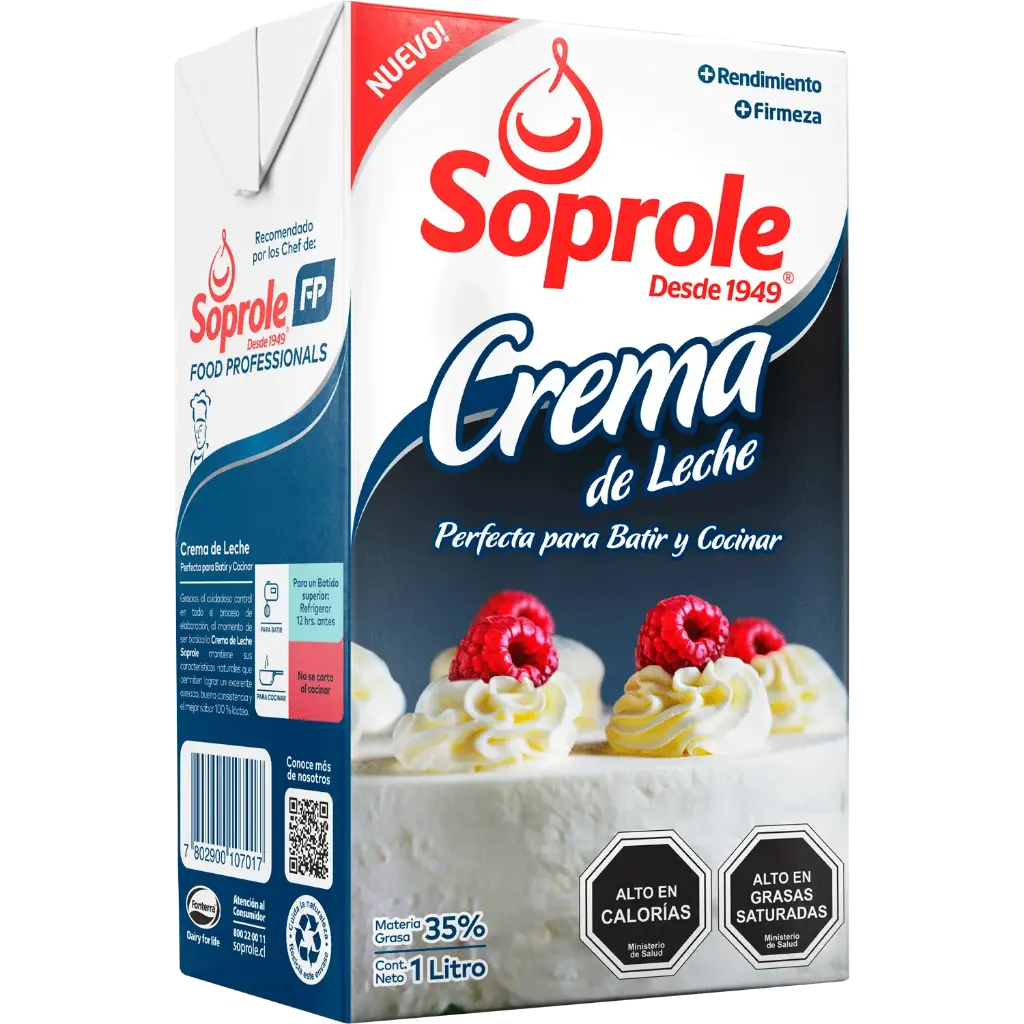 ID 4197548 - CREMA DE LECHE SOPROLE PARA BATIR CAJA 1 L UNIDAD
