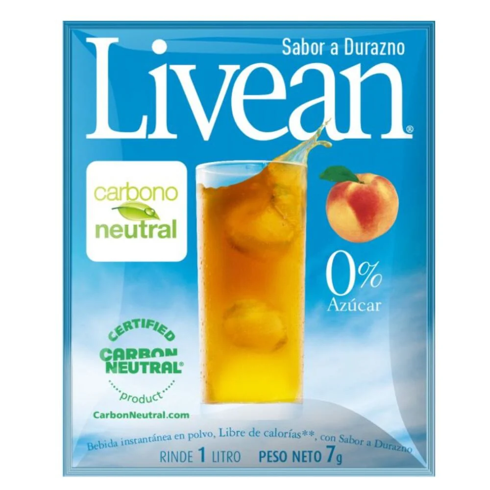 ID 4230784 - JUGO EN POLVO LIGHT LIVEAN DURAZNO SOBRE 7 G UNIDAD