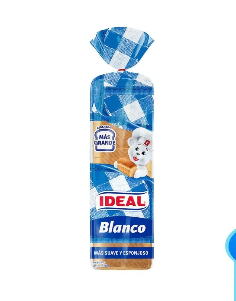 ID 4210418 - PAN DE MOLDE BLANCO GRANDE BOLSA 580 G UNIDAD