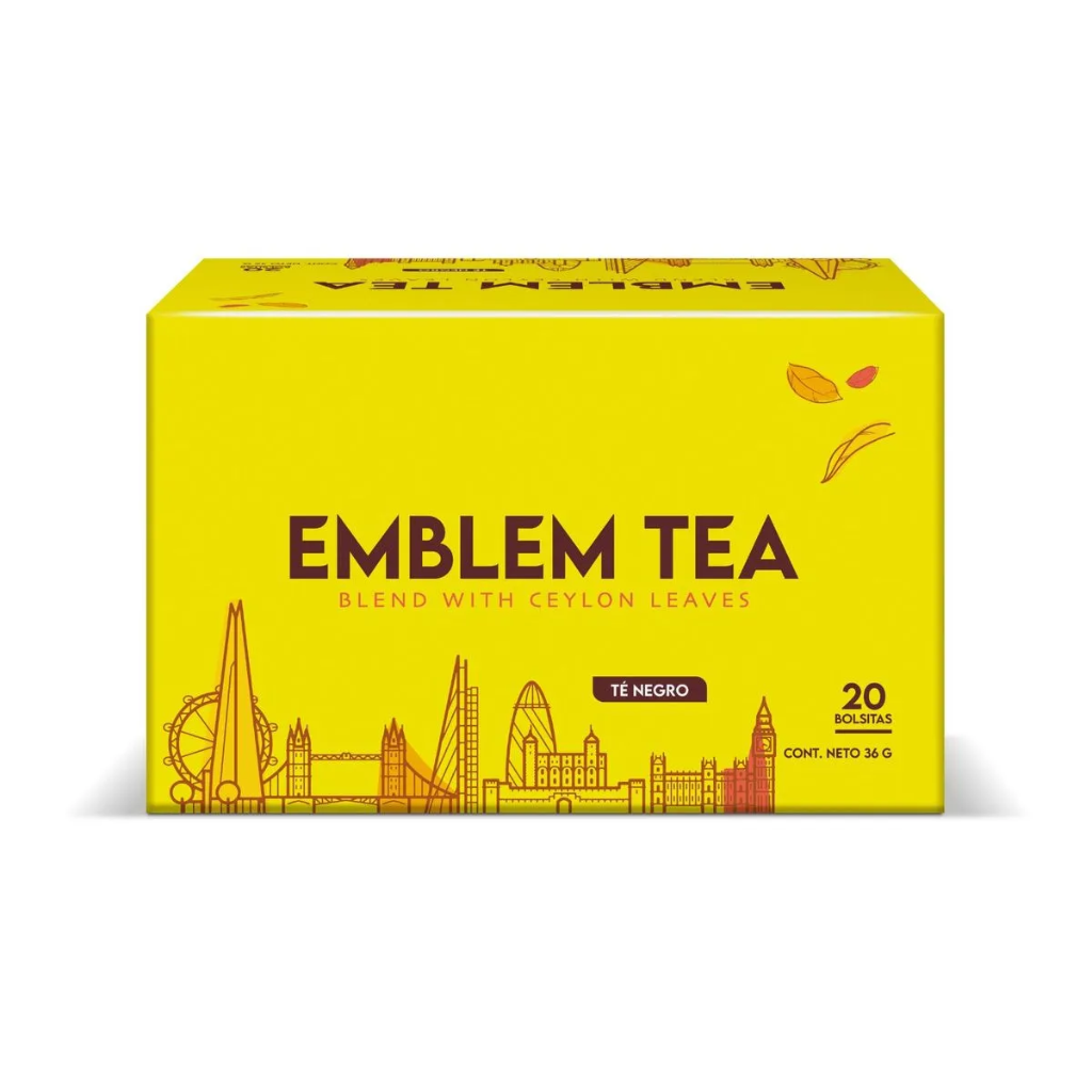 ID 4210349 - TE EMBLEM NEGRO CEYLAN CAJA 20 BOLSAS UNIDAD