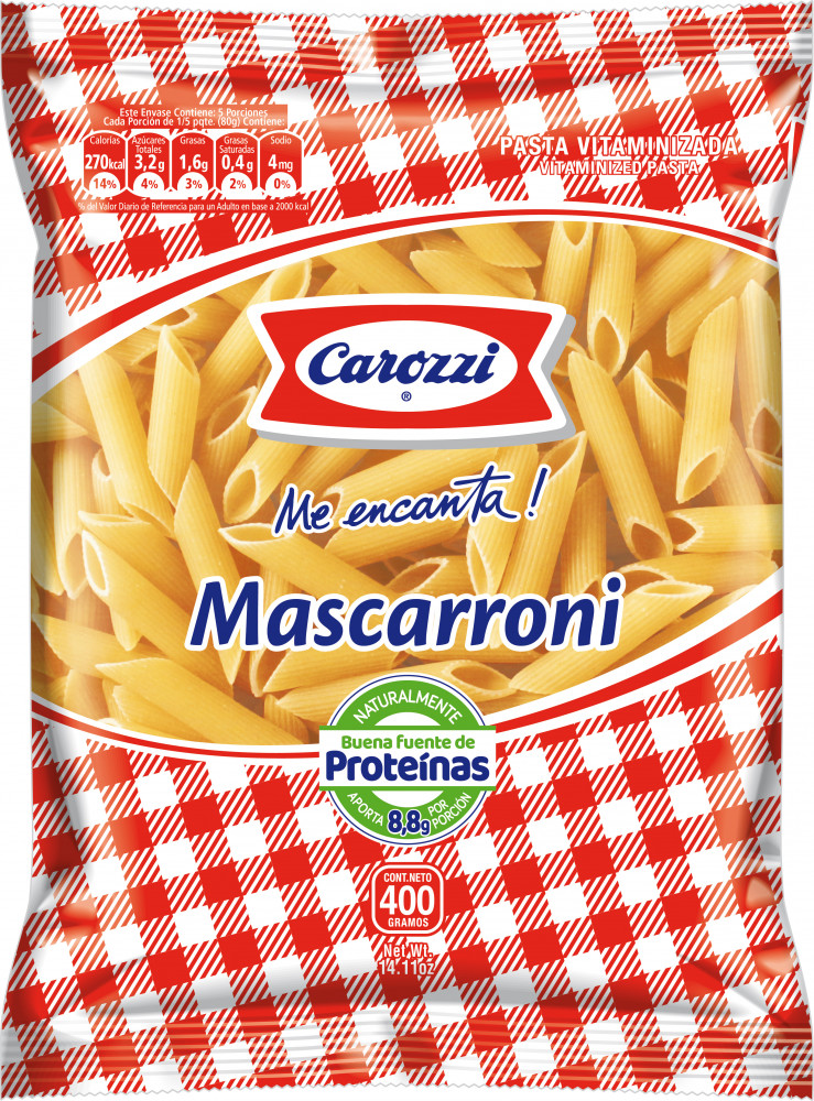 ID 4203787 - MASCARRONI CAROZZI BOLSA 400 G UNIDAD