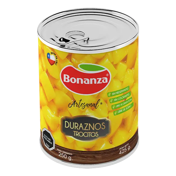 ID 4202853 - FRUTA CONSERVA BONANZA DURAZNO TROCITOS TARRO 425 G