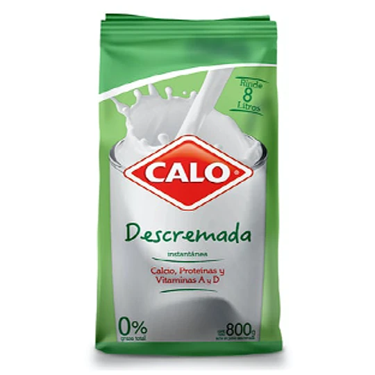 ID 4213971 - LECHE EN POLVO DESCREMADA CALO BOLSA 800 G UNIDAD