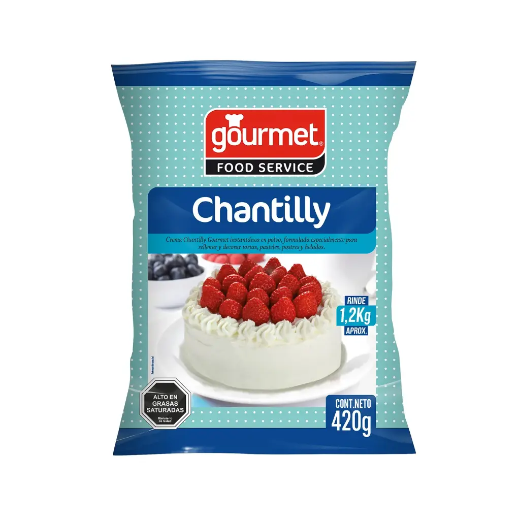 ID 4319987 -  POSTRE EN POLVO CREMA CHANTILLY GOURMET BOLSA 400 G UNIDAD