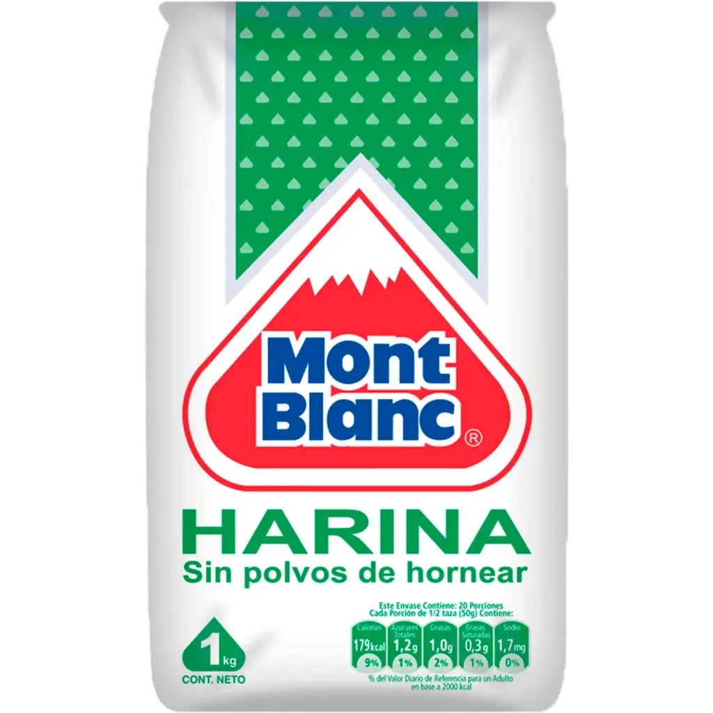 ID 4217423 - HARINA SIN POLVOS MONT BLANC BOLSA 1 K UNIDAD
