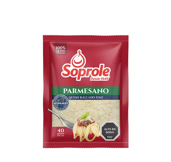 ID 4224393 - QUESO RALLADO SOPROLE PARMESANO BOLSA 40 G UNIDAD
