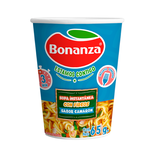 ID 4233624 - PASTA INSTANTANEA BONANZA SABOR CAMARON POTE 64 G UNIDAD