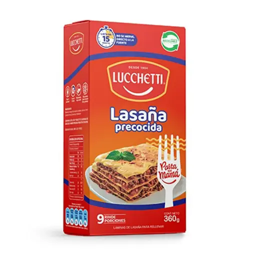 ID 4201594 - LASAÑA LUCCHETTI PRECOCIDA CAJA 360 G UNIDAD