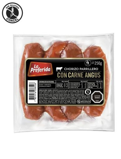 ID 4287122 - CHORIZO LA PREFERIDA ANGUS DISPLAY 250 G UNIDAD
