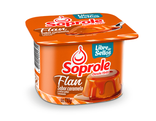 ID 4287989 - POSTRE REFRIGERADO FLAN CARAMELO SOPROLE POTE 120 G UNIDAD