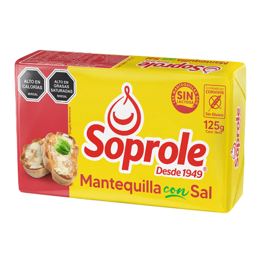 ID 4288482 - MANTEQUILLA CON SAL SOPROLE PAN 125 G UNIDAD