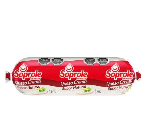 ID 4282517 - QUESO CREMOSO SOPROLE NATURAL EMBUTIDO 200 G UNIDAD