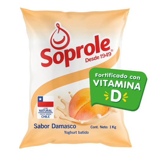 ID 4284097 - YOGURT BATIDO SOPROLE DAMASCO BOLSA 1 K UNIDAD
