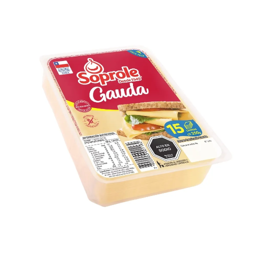 ID 4284182 - QUESO LAMINADO SOPROLE GOUDA DISPLAY 250 G UNIDAD