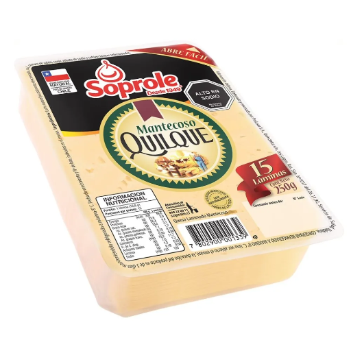 ID 4284231 - QUESO LAMINADO SOPROLE MANTECOSO DISPLAY 250 G UNIDAD