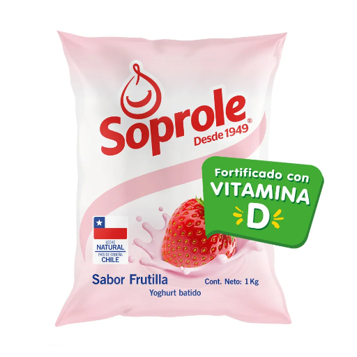ID 4284250 - YOGURT BATIDO SOPROLE FRUTILLA BOLSA 1 K UNIDAD