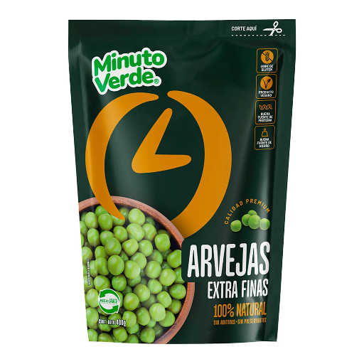 ID 4284641 - ARVEJA CONGELADA TIERNAS MINUTO VERDE BOLSA 400 G UNIDAD