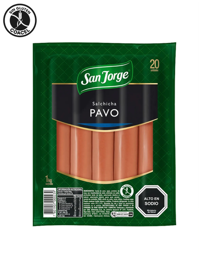 ID 4286052 - SALCHICHA SAN JORGE PAVO DISPLAY 1 K UNIDAD