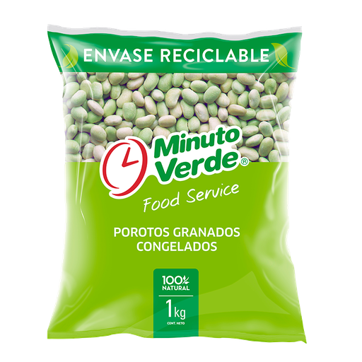 ID 4282669 - POROTO CONGELADO MINUTO VERDE GRANADO BOLSA 1 K UNIDAD