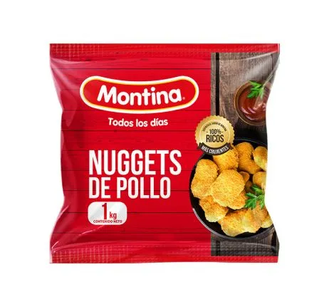 ID 4282499 - NUGGETS DE POLLO MONTINA BOLSA 1 K UNIDAD 