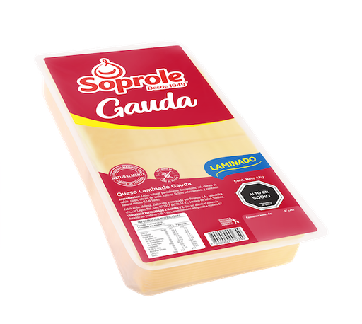 ID 4288687 - QUESO LAMINADO GOUDA SOPROLE DISPLAY 1 K UNIDAD