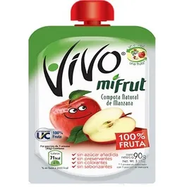 ID 4199282 - COMPOTA PARA BEBE VIVO MANZANA POUCH 90 G UNIDAD