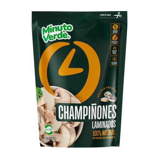 ID 4282873 - CHAMPIÑÓN CONGELADO LAMINADO MINUTO VERDE BOLSA 350 G UNIDAD