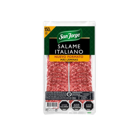 ID 4288840 - SALAME SAN JORGE ITALIANO LAMINADO DISPLAY 150 G UNIDAD