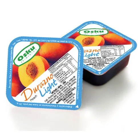 ID 4320021 - MERMELADA LIGHT PORTION PACK OSKU DURAZNO 20 G CAJA 192 UNIDADES