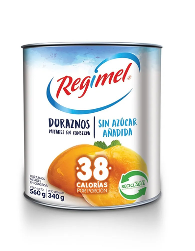 ID 4319885 - FRUTA CONSERVA REGIMEL DURAZNOS EN MITADES TARRO 560 G UNIDAD