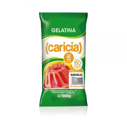 ID 4319851 - JALEA EN POLVO CARICIA (100% AZUCAR) NARANJA BOLSA 1K UNIDAD