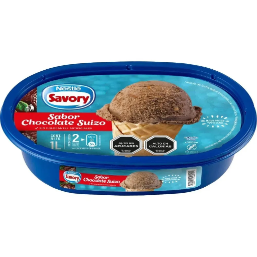 ID 4295708 - HELADO SAVORY CREMA CHOCOLATE POTE 1 L UNIDAD