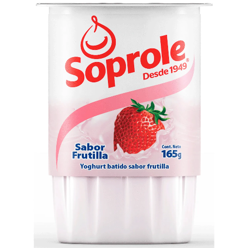 ID 4295588 - YOGURT BATIDO SOPROLE FRUTILLA POTE 165 G UNIDAD