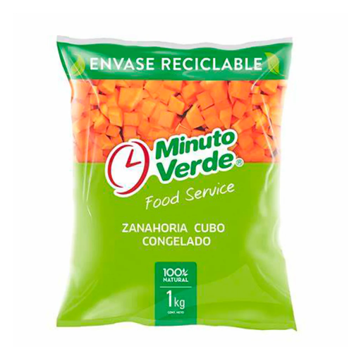 ID 4282992 - ZANAHORIA CONGELADA MINUTO VERDE CUBO BOLSA 1 K UNIDAD