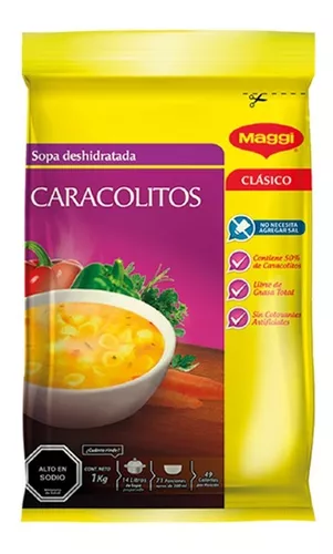  ID 4212236 - SOPA CARACOLITOS MAGGI BOLSA 1 K UNIDAD