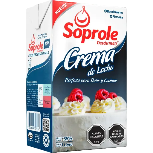 ID 4197548 - CREMA DE LECHE SOPROLE PARA BATIR CAJA 1 L UNIDAD