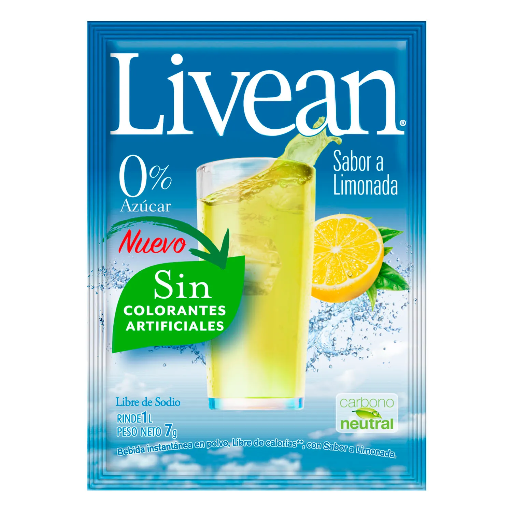 ID 4230122 - JUGO EN POLVO LIGHT LIVEAN LIMONADA SOBRE 7 G UNIDAD