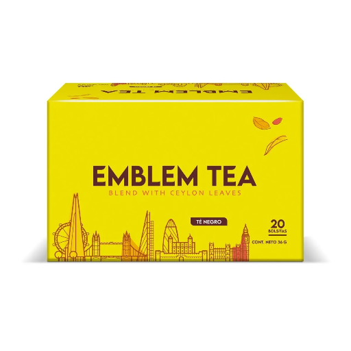 ID 4210350 - TE EMBLEM NEGRO CEYLAN CAJA 20 BOLSAS UNIDAD