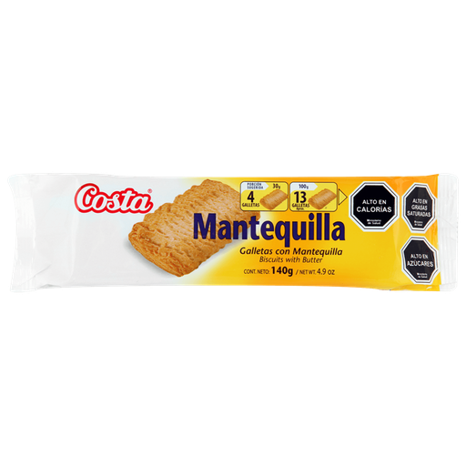 ID 4235391 - GALLETA DULCE COSTA MANTEQUILLA PAQUETE 140 G UNIDAD