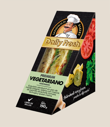 ID 4222522 - SANDWICH DAILY FRESH VEGETARIANO 190 G UNIDAD