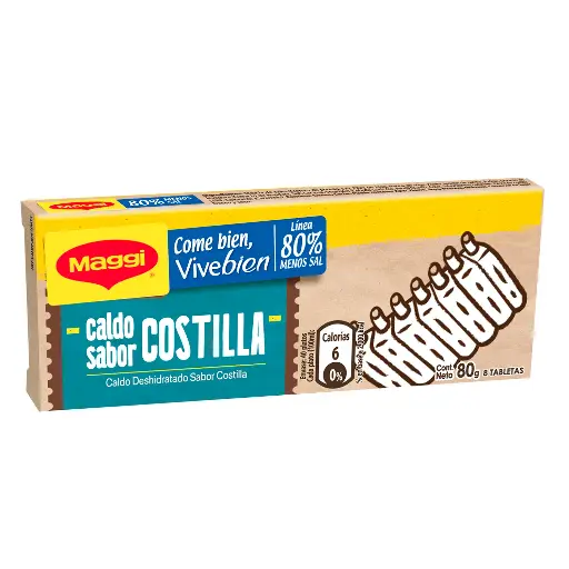 ID 4233656 - CALDO DE COSTILLA MAGGI CAJA 8 TABLETAS 80 G UNIDAD