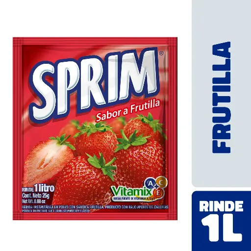 ID 4199708 - JUGO EN POLVO SPRIM FRUTILLA SOBRE 25 G UNIDAD